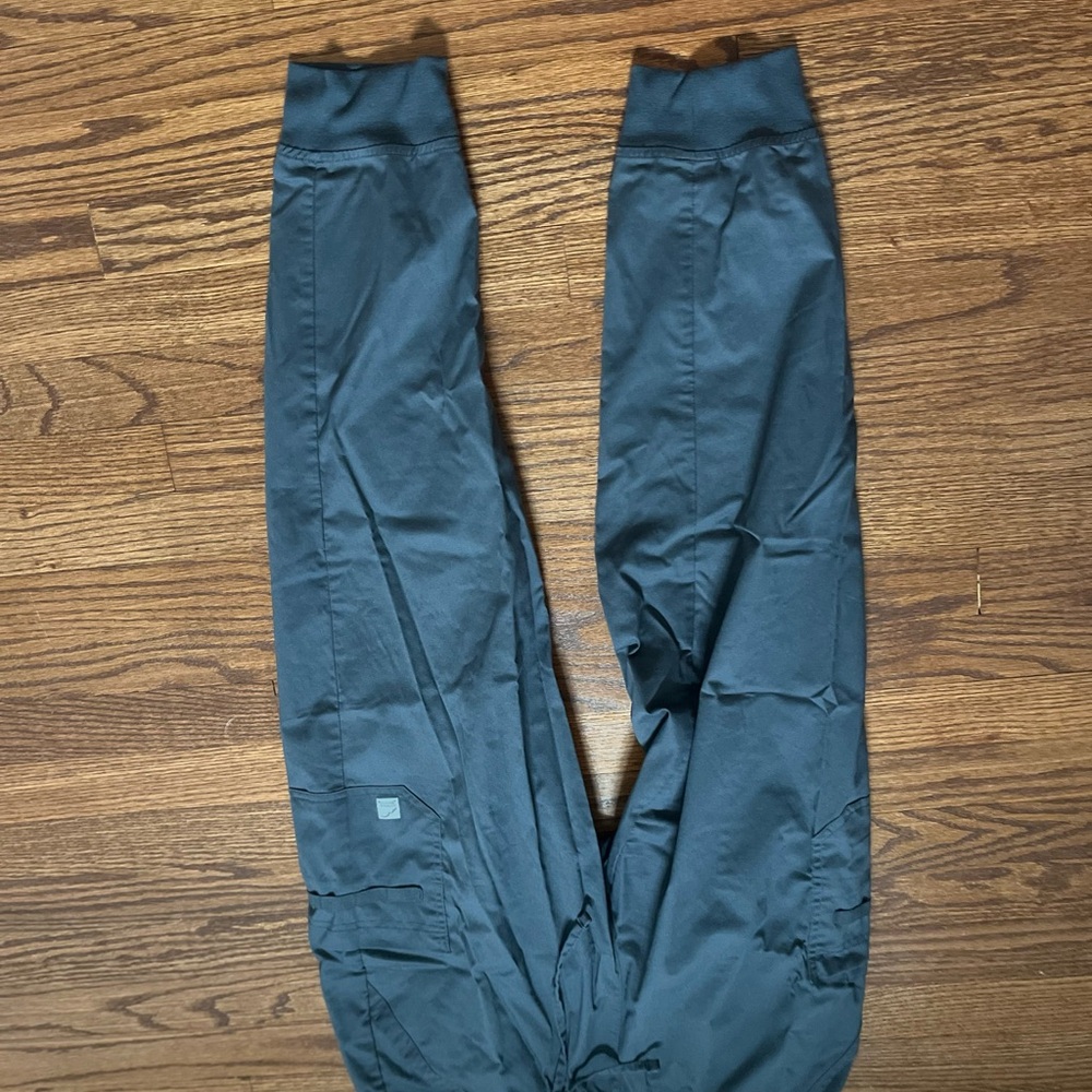 Gray butter soft stretchy scrub pants